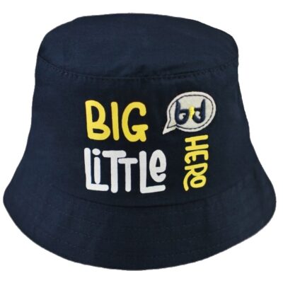 Letný, jarný klobúčik Baby Nellys, Big Little Hero - granát, veľ. 62/68, obvod: 38/42 cm