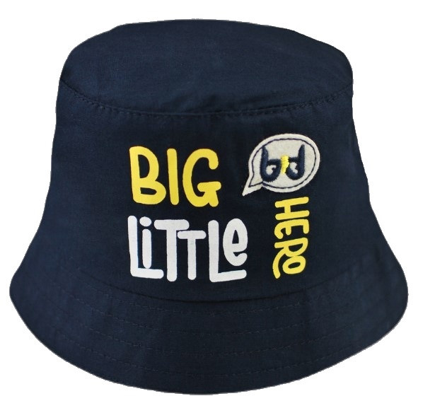 Letný, jarný klobúčik Baby Nellys, Big Little Hero - granát, veľ. 62/68, obvod: 38/42 cm