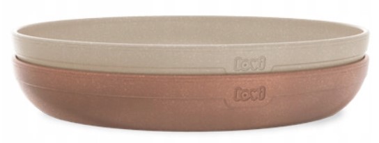 Lovi: Sada tanierikov Granola (2ks, béžová/hnedá)