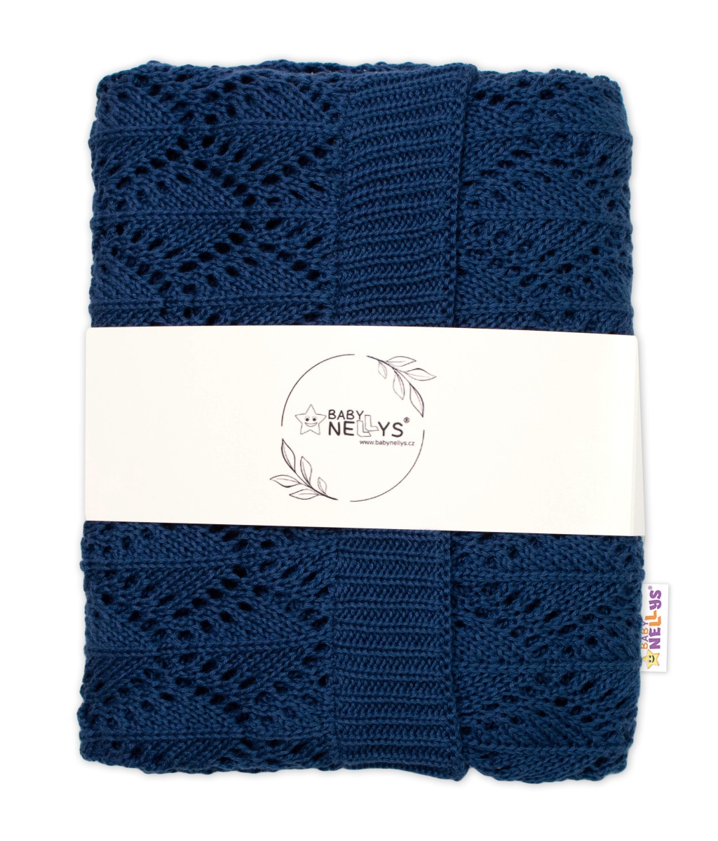 Luxusná háčkovaná deka LOVE 75x95cm (granát)