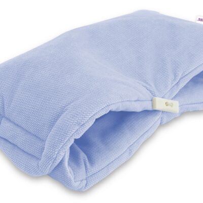 Baby Nellys: Luxusný rukávnik Velvet (sv. modrý)