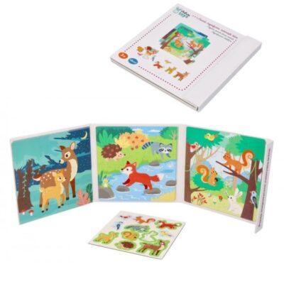 Magnetická vkladačka/puzzle kniha, Lesné zvieratká