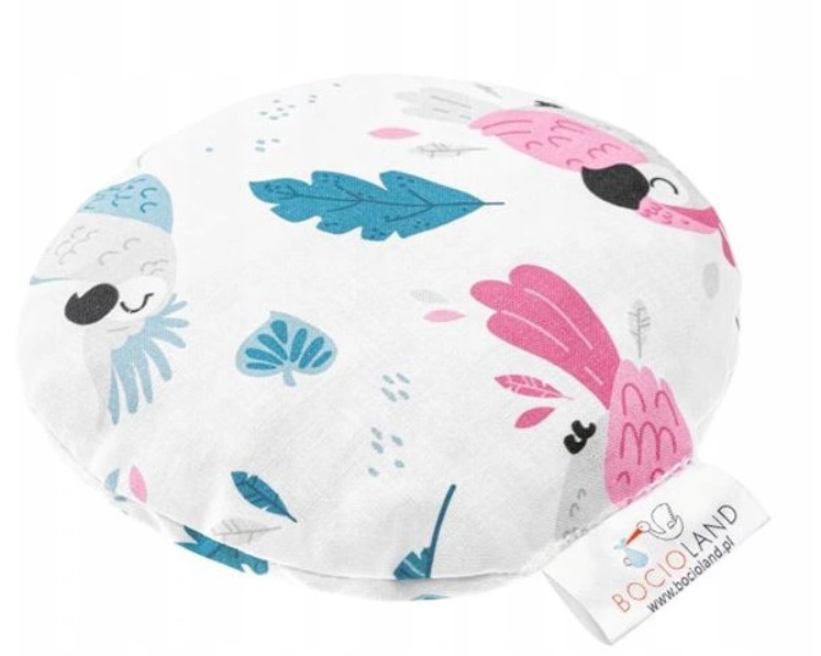 Malý nahrievací vankúšik Papagáje s kôstkami