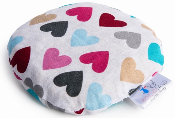 Malý nahrievací vankúšik Srdce s kôstkami