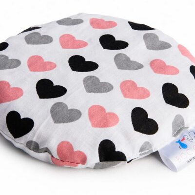 Malý nahrievací vankúšik Srdiečka s kôstkami