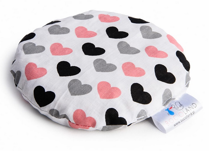 Malý nahrievací vankúšik Srdiečka s kôstkami
