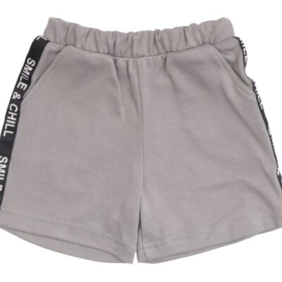 Mamatti Bavlnené kraťasky Bear - šedé, veľ. 80