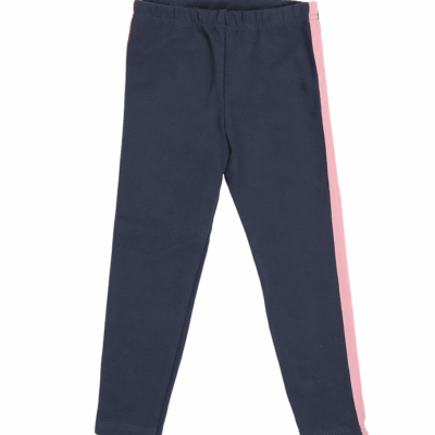 Mamatti Bavlnené legíny, tepláčky s ozdobným bočným pásikom Tokio - granátové, veľ. 74