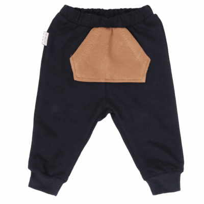 Mamatti Dojčenské tepláčky Chameleon - čierne, veľ. 80