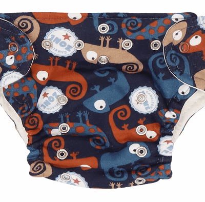 Mamatti Látková plienka EKO sada - nohavičky + 2 x plienka, veľ.  5-14 kg, Chameleon