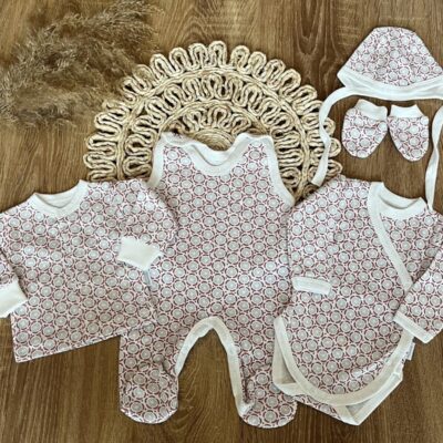 Mamatti Novorodenecká súprava do pôrodnice, biela - Rozeta, veľ. 62