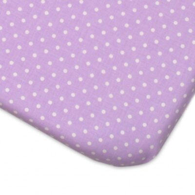 Mamo Tato: Bavlnené prestieradlo (fialové bodky)