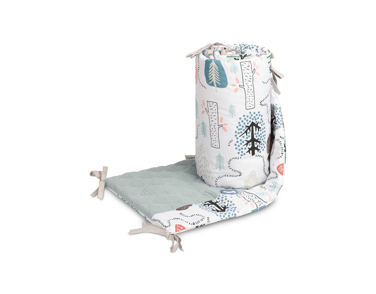 Mantinel do postieľky, mušelín, bavlna - Ježko Toník, zelený