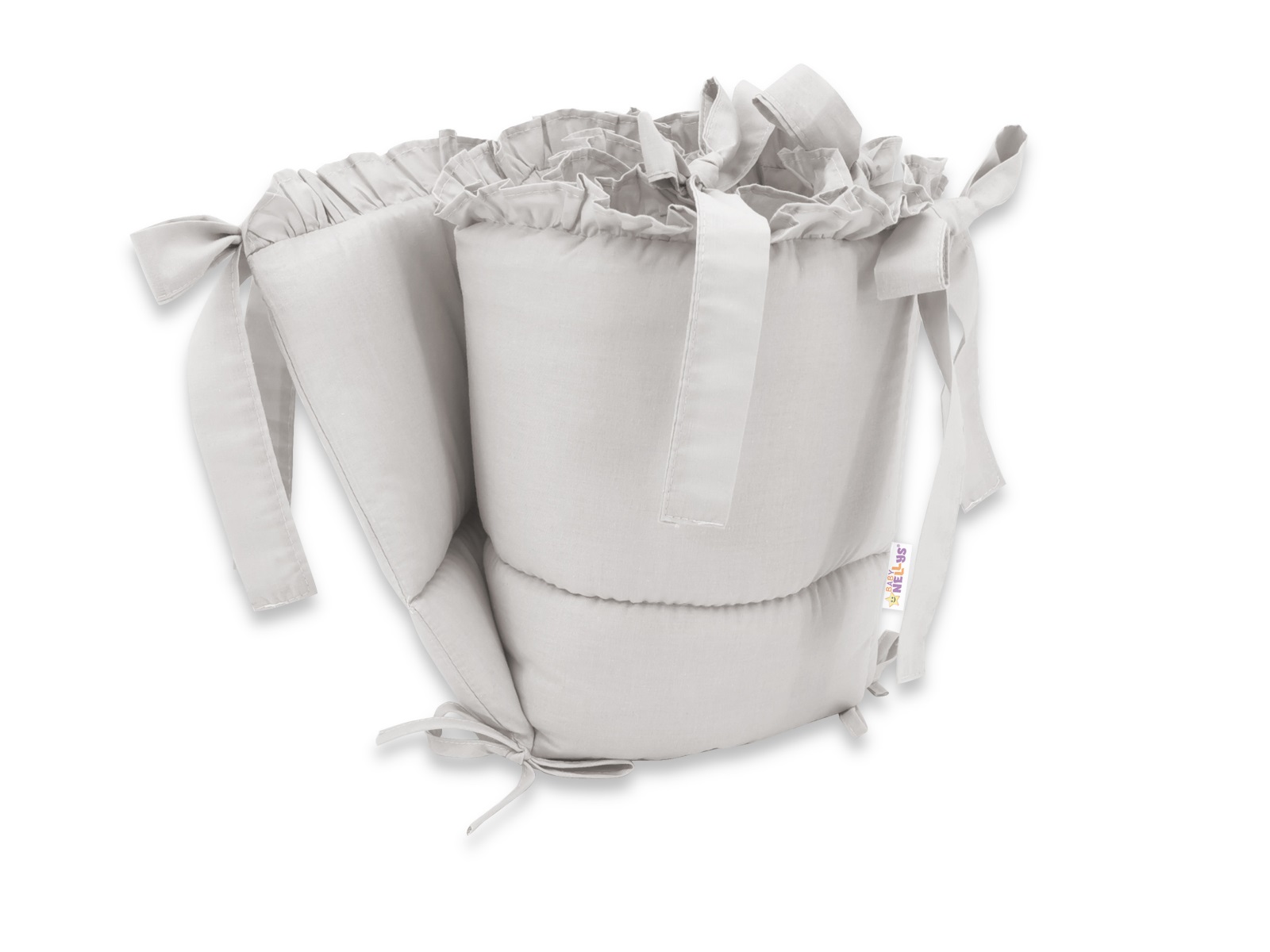 Mantinel s volánikom Royal 120x60cm (sivý)