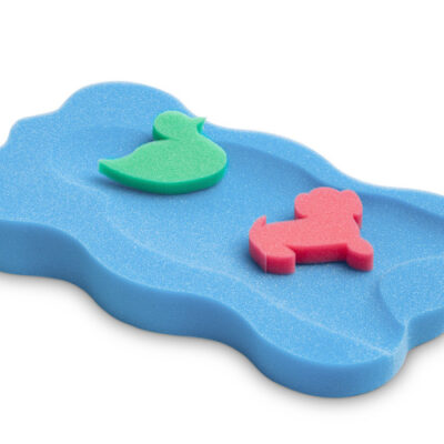 Matračka - huba na kúpanie bábätiek Maxi - modrá