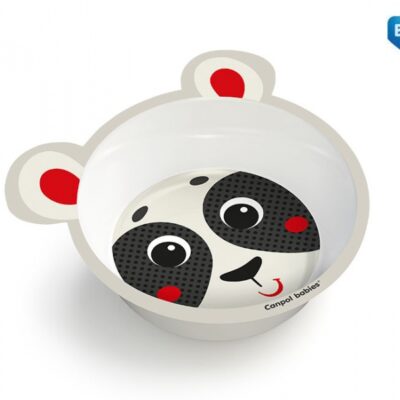 Canpol Babies: Miska s uškami Medvedík (sivá)