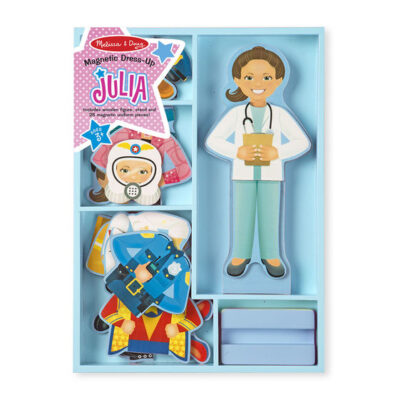 Melissa & Doug: Drevená bábika Julie (obliekanie)