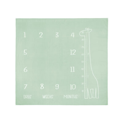 Míľniková mušelínová plienka/dečka 120x120 cm Boho Sensillo, mätová