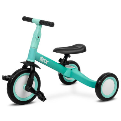 Multifunkčné detské odrážadlo a bicykel 4v1 Fox - tyrkysové