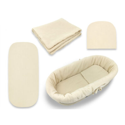 Mušelínová sada do hlbokej korby kočíka 4v1 Nature - béžová