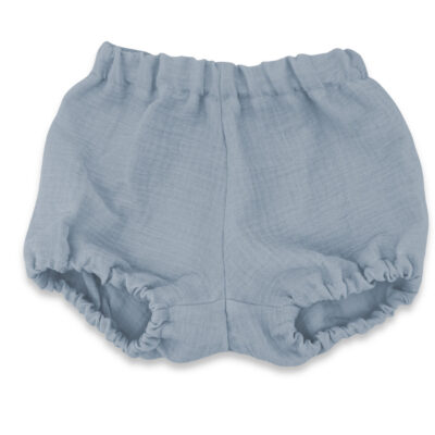 Mušelínové kraťasky NATURE - jeans, veľ. M,  1- 4 rokov