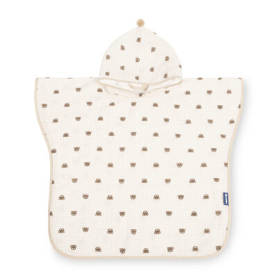 Mušelínové pončo Macko - béžové