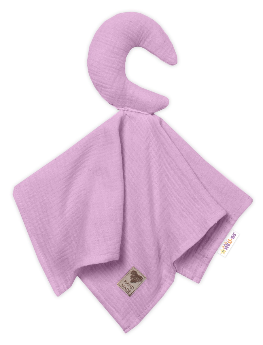 Mušelínový maznáčik Mesiačik (lila)