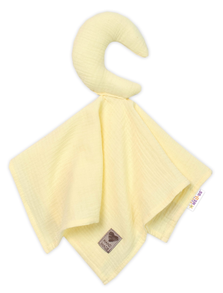 Mušelínový maznáčik Mesiačik (žltý)