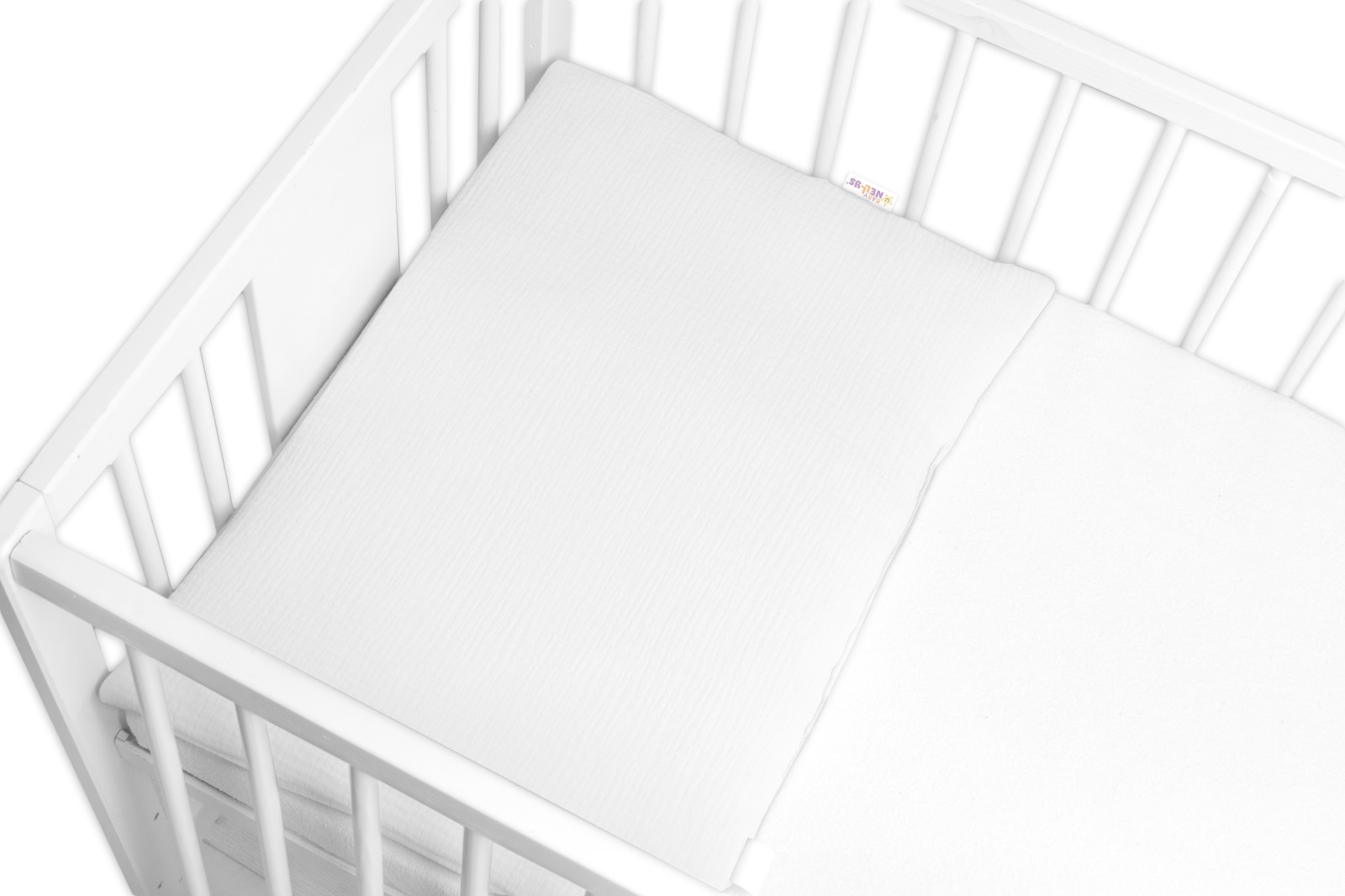 Mušelínový vankúšik s výplňou 40 x 60 cm, Baby Nellys, Maxi, biela