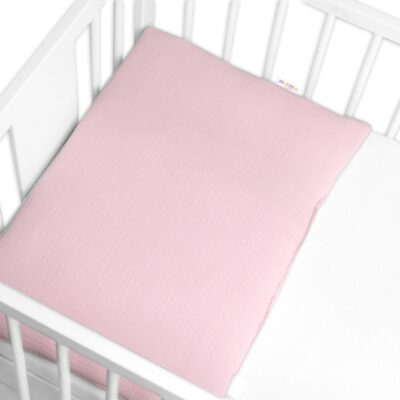 Mušelínový vankúšik s výplňou 40 x 60 cm, Baby Nellys, Maxi, ružový