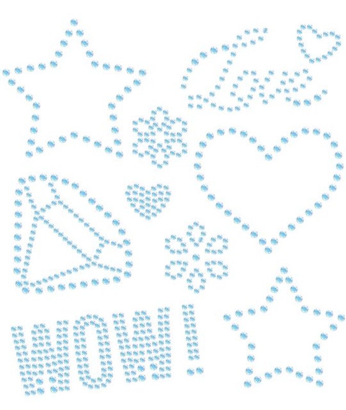 Nažehlovačka so zirkónmi a diamantmi Tulimi - WOW