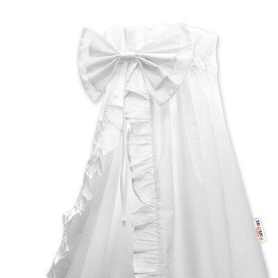 Baby Nellys: Nebesá s volánom a mašľou (biele)