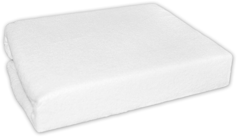 Nepremokavé froté prestieradlo do kočíka 75x35 (biele)