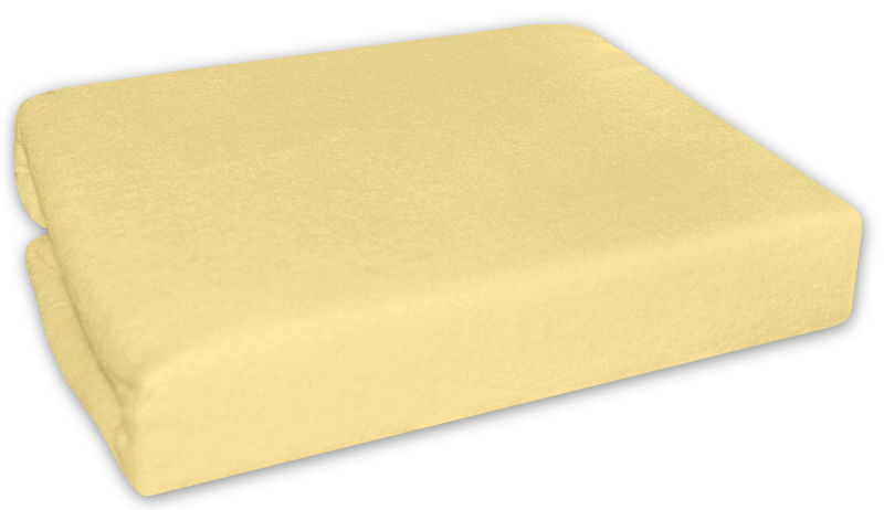Baby Nellys: Krémovožlté prestieradlo (120x60)