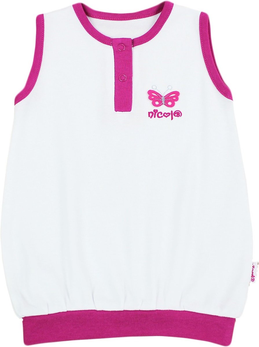 Nicol Triko kr.rukáv vel. 74,, biela,