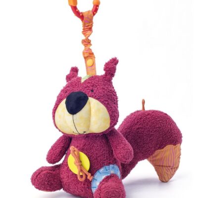 Niny: Závesná plyšová veverička (hrkálka)