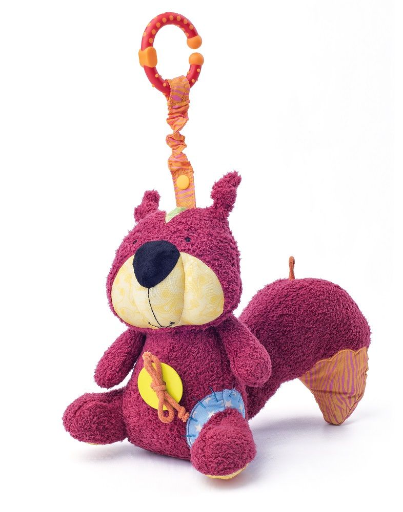 Niny: Závesná plyšová veverička (hrkálka)