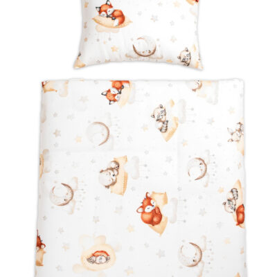 Obliečky do postieľky, 2D sada - Na obláčiku, 135x100