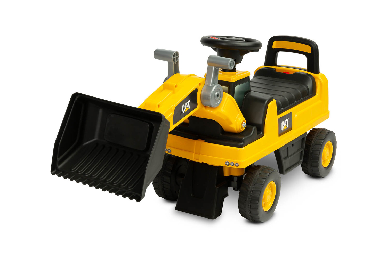Odrážadlo, nakladač CAT, žlté
