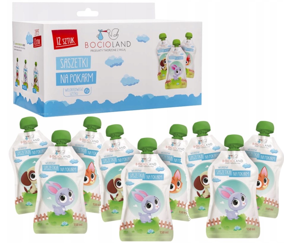 Opakovane použiteľné vrecká na jedlo 150ml (12ks)