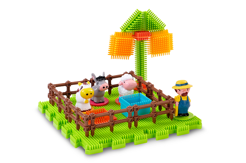 Plastové kocky Spiky Farma (22ks)