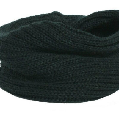 Baby Nellys: Pletený nákrčník/komín (čierny)