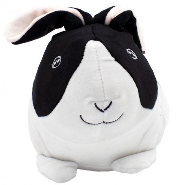 Tulilo: Plyšový králiček 27cm (bielo/čierny)