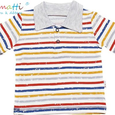 Polo tričko kr.rukáv Mamatti - Drak, veľ. 74