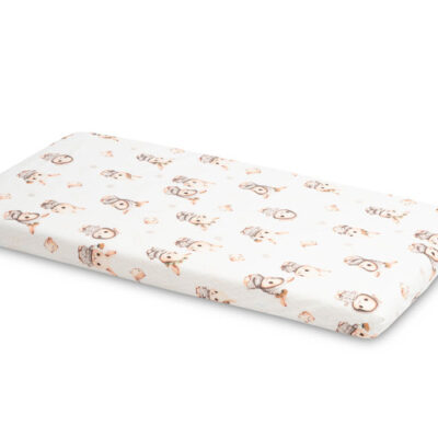 Prestieradlo do postieľky 60x120, Králičci, béžové