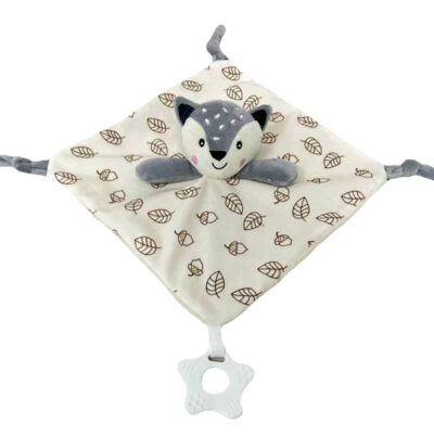 Prítulníček, maznáčik s hryzátkom Lišiak - krémový