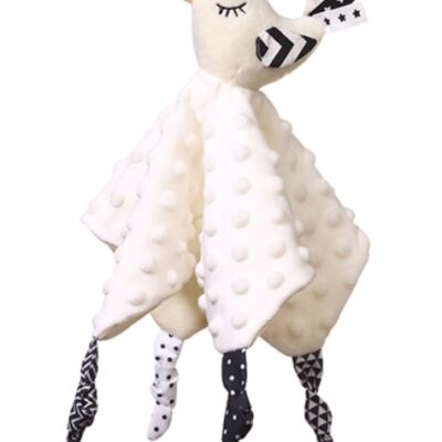 Prítulníček, maznáčik/šustík minky, Little Birdie, 25 x 25 cm