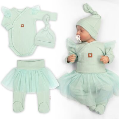 Rastúca súprava 3D Lux, Sweet Angel - mätová, 68/74