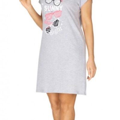 Regina Dámska nočná košeľa Sunny day night, sivá, veľ. L