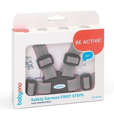 BabyOno: Remienky/šírky (sivo/ružové)